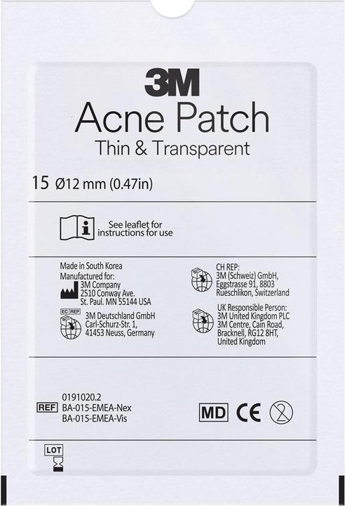 Actual product image - Nexcare acne plasters (15 x)