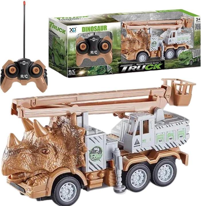 Maksik R/C-Dinosaurier-Truck mit Kran und Korb