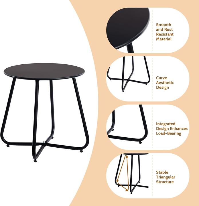 Image du produit HollyHome Kleiner Balkontisch