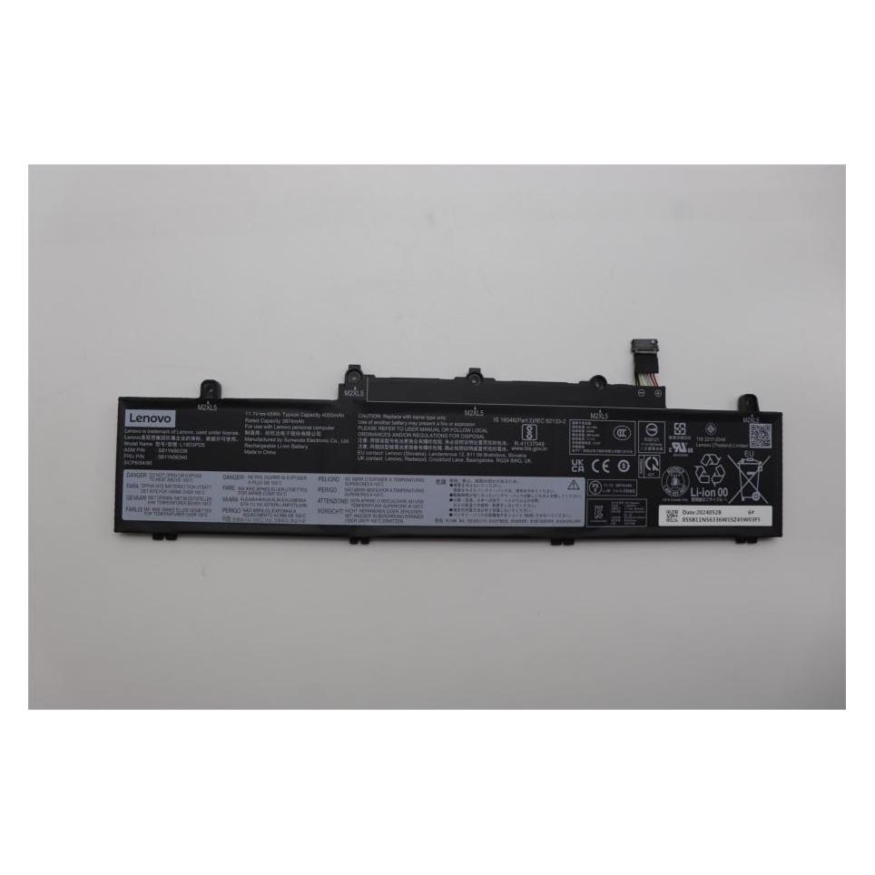 Lenovo CP/B L19C3PD5 11.34V45Wh3cell (3 Zellen, 4055 mAh), Notebook Akku, Schwarz