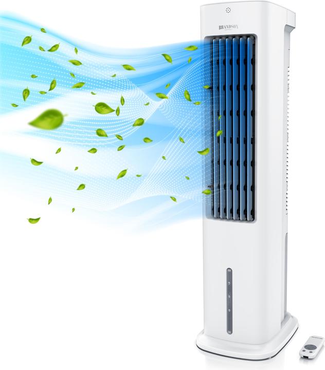 Actual product image Brandson Tower fan with water cooling, 5 litre water tank, air filter, air cooler, air conditioner, fan 55W (57 dB)