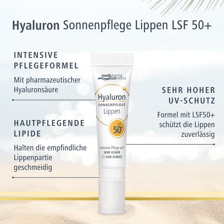 Image du produit Medipharma Hyaluron Soin solaire lèvres FPS 50+, 7 ml BAL (7 ml)