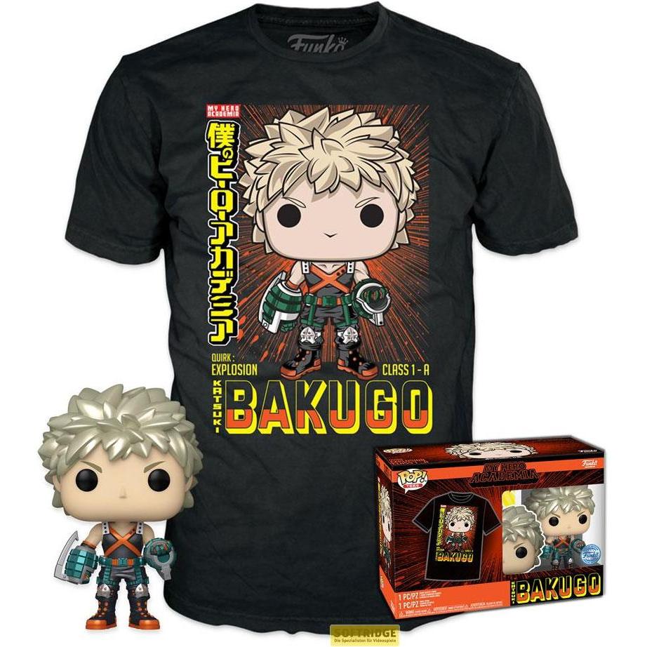 Funko My Hero Academia POP! & Tee Vinyl Figur & T-Shirt Set Katsuki (MT) Grösse XL