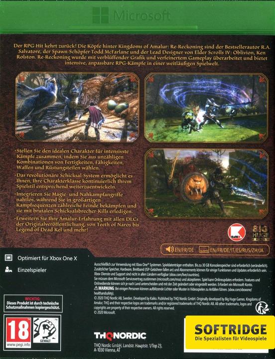 Actual product image THQ Kingdoms of Amalur Re-Reckoning (Xbox One X, Xbox Series X, EN)
