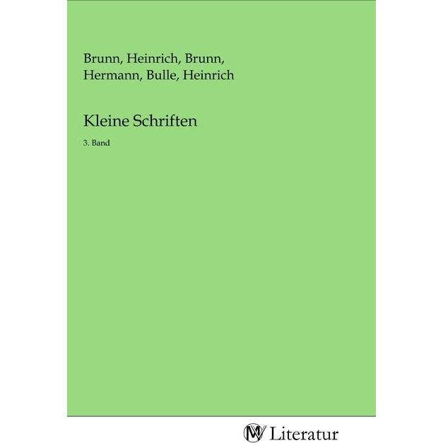 Kleine Schriften, Belletristik