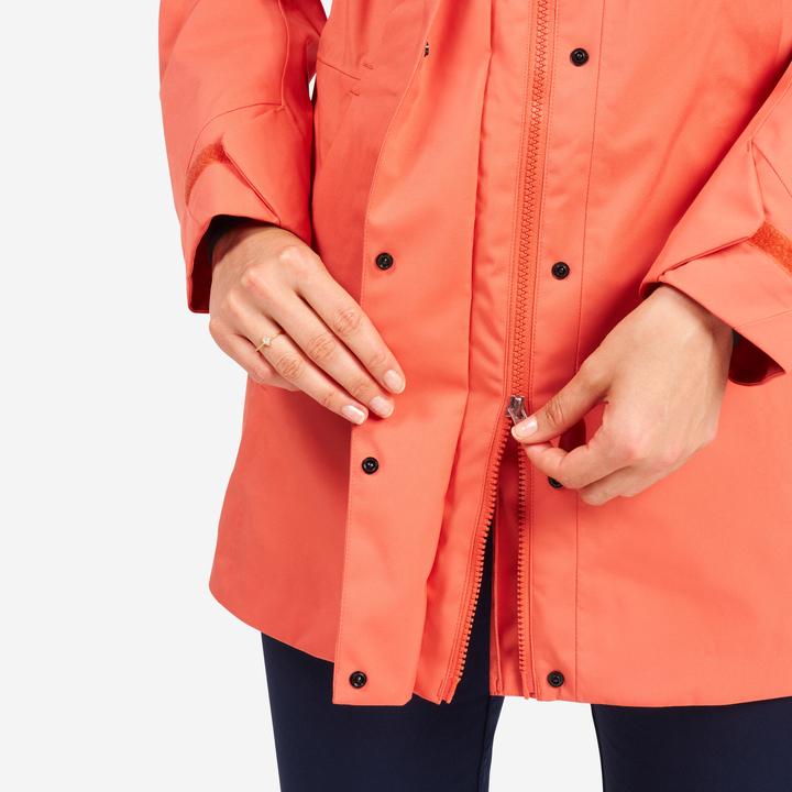 Produktbild Tribord Women’s long waterproof raincoat - Sailing 500 brick (3XL)