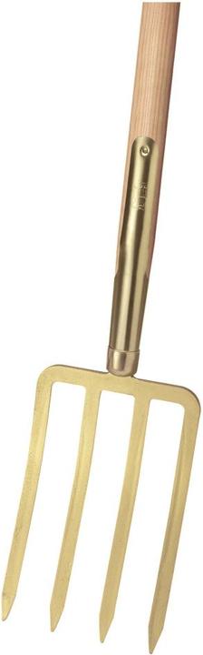 Actual product image Idealspaten Spade fork bayonet tine gold light rail ferrule ash T-handle 85 cm