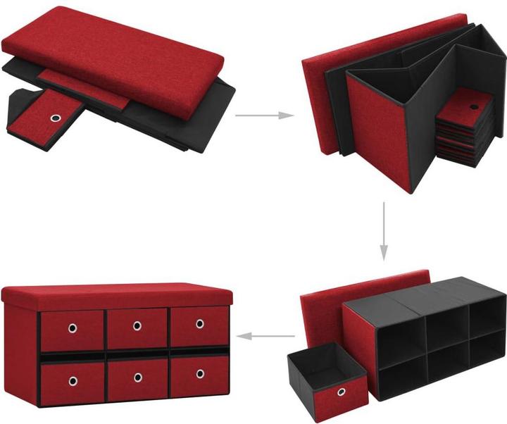 Actual product image vidaXL Bank mit Stauraum (76 cm)