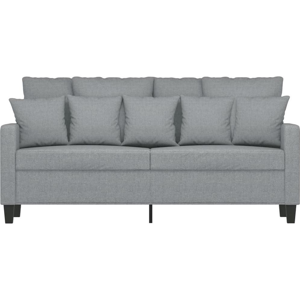 Thumbnail - VidaXL, Sofa, 2-Sitzer-Sofa Hellgrau 140 cm Stoff,Farbe (2-Sitzer)