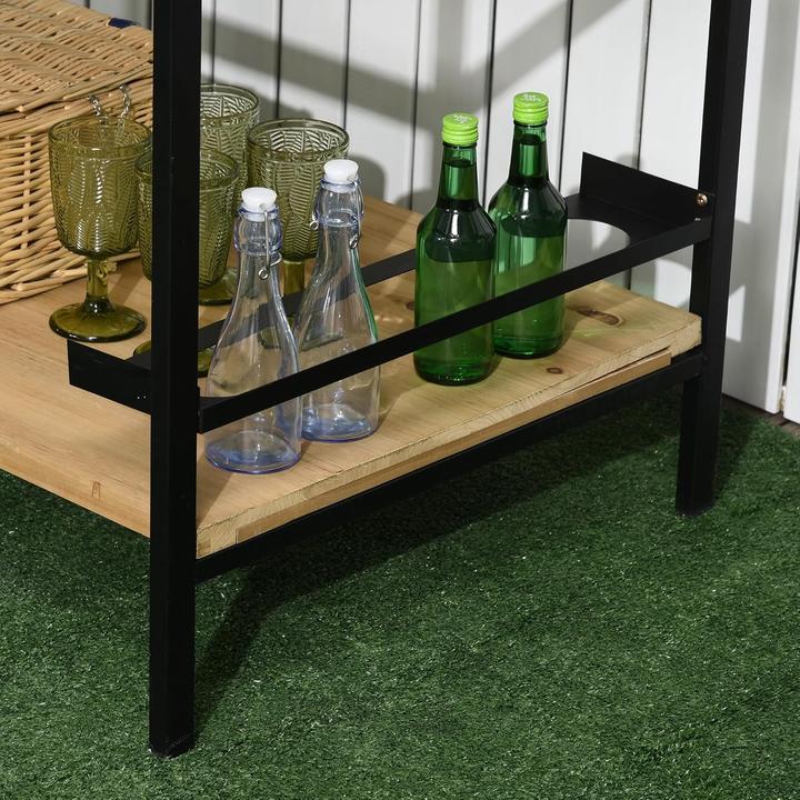 Image du produit Outsunny Multifunktionaler Gartenrollwagen