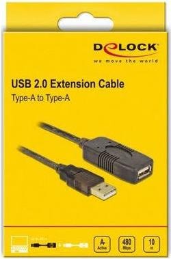 Actual product image Delock USB cable extension (10 m, USB 2.0)