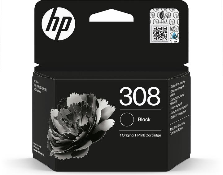 Actual product image HP 7FP21UE#CE1 308 Envy Ink black 160 (FC)