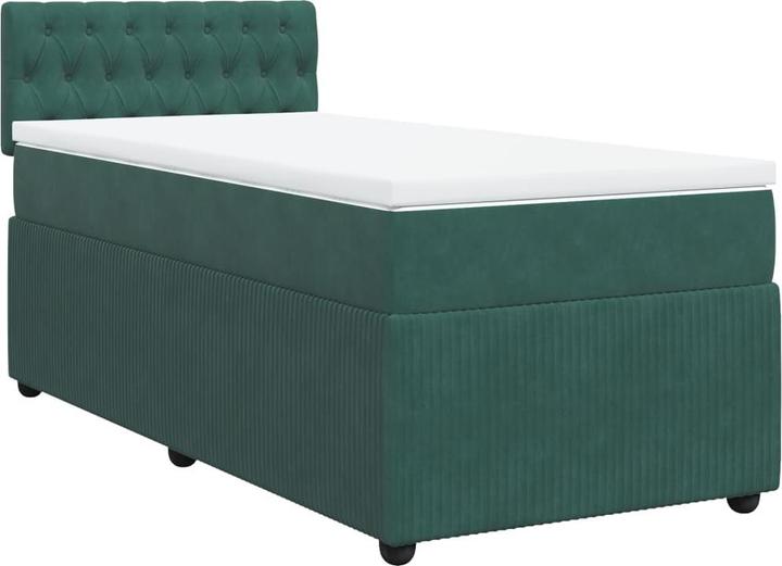 Produktbild VidaXL Bo x springbett mit Matratze 120 x 200 cm Samt (120 x 200 cm)