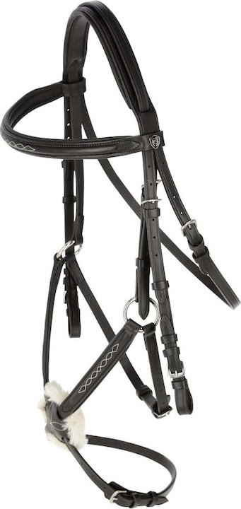 Kerbl Snaffle bridle Cancun black, Full