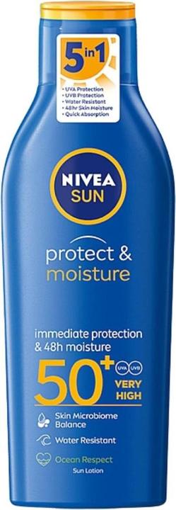 NIVEA Protect and Moisture (Sun lotion, SPF 50, 200 ml)