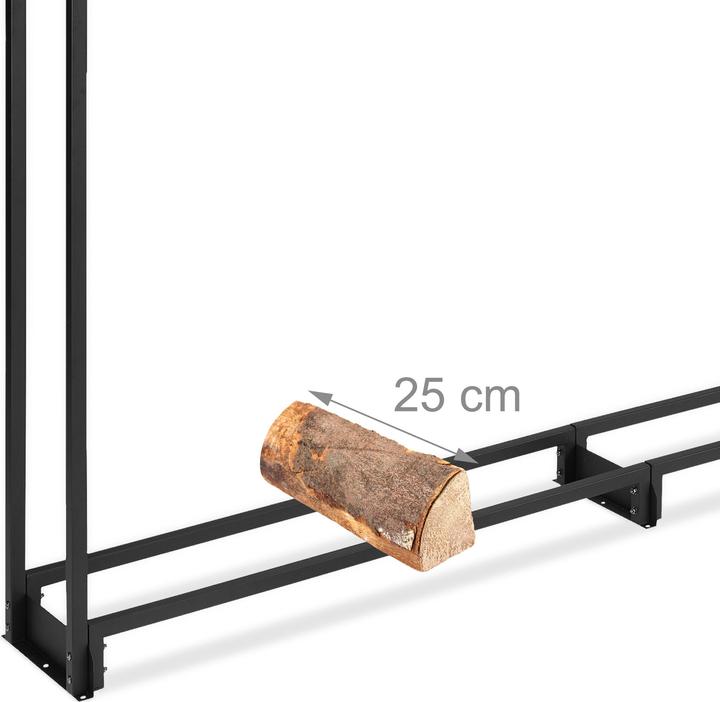 Actual product image Relaxdays Firewood rack