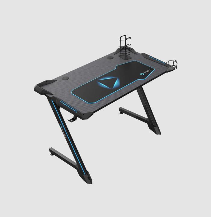 Produktbild Onex GD1200Z RGB Gaming Desk w/Cup holder, headset hook, Gamepad holder, 114cm(w)