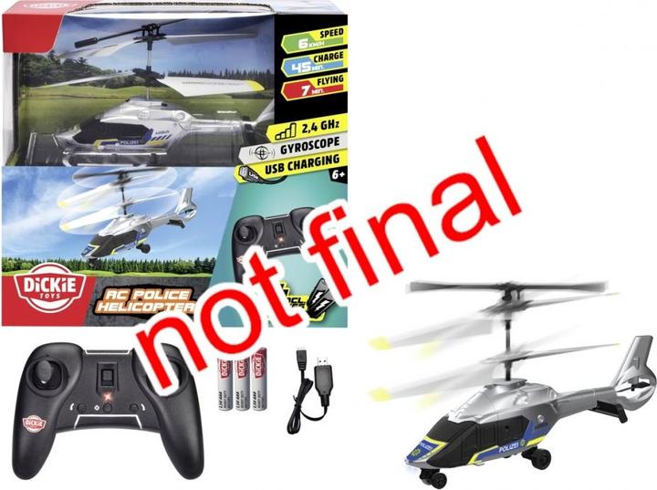 Actual product image Dickie RC Police Helicopter, RTR