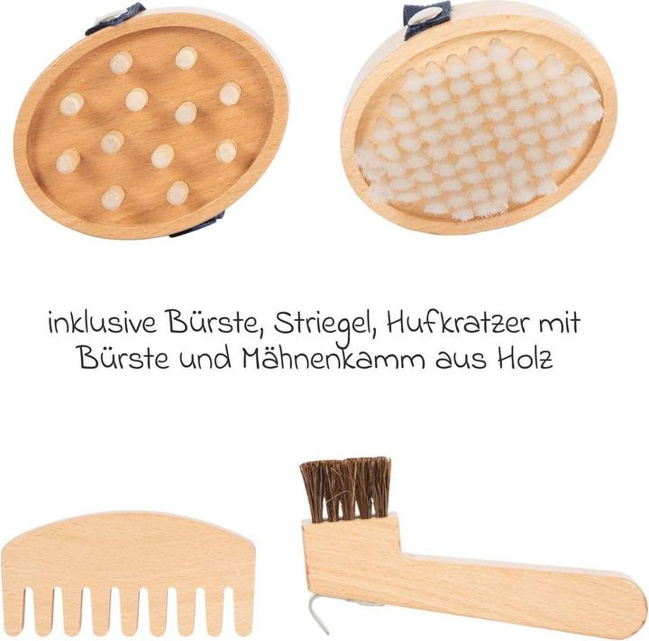 Actual product image small foot Toy Horse Care Set with Bag