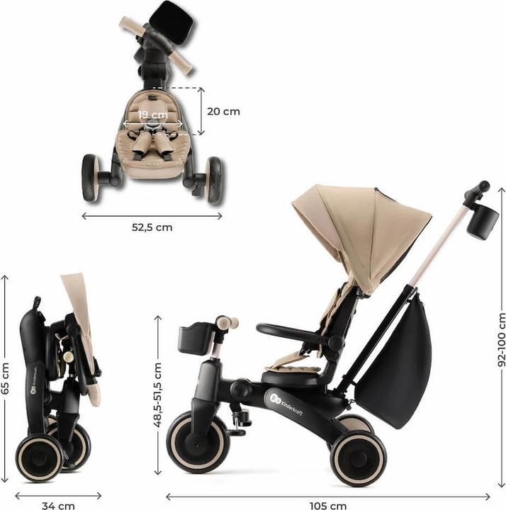 Image du produit KinderKraft tricycle JAZZ 2 BEIGE