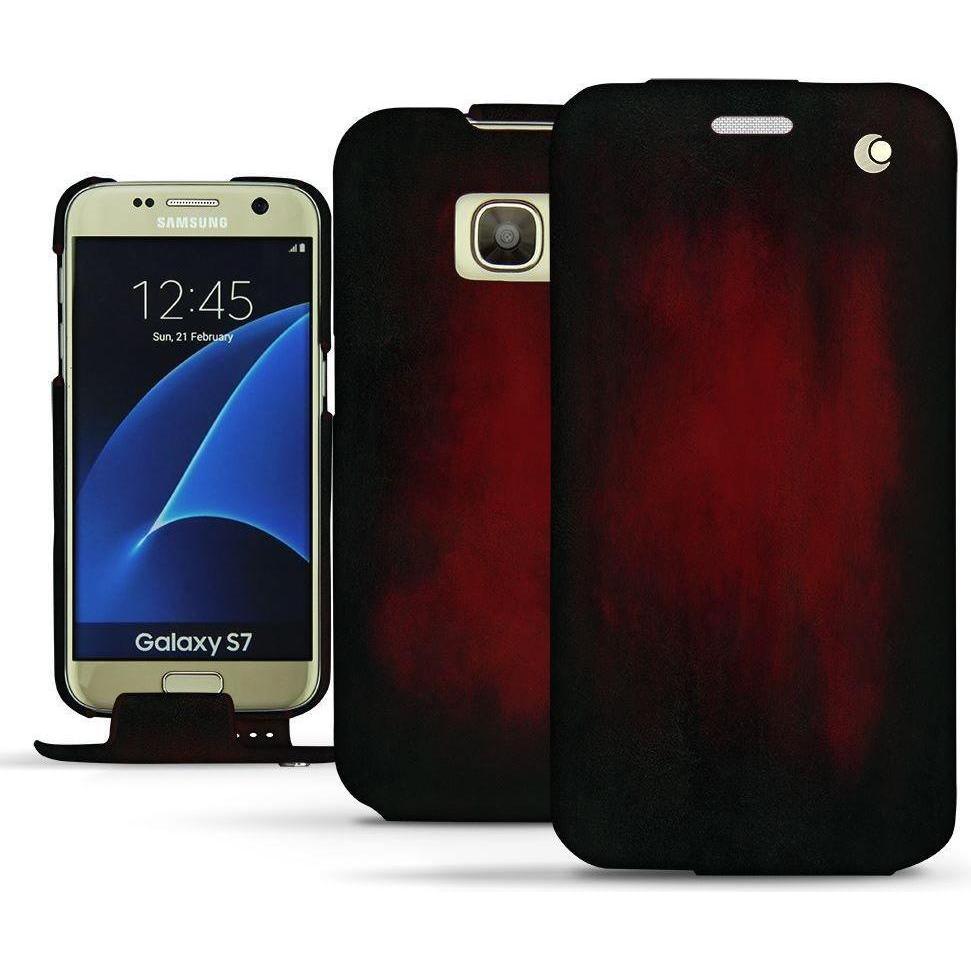 Thumbnail - Noreve Lederschutzhülle vertikal (Samsung Galaxy S7), Smartphone Hülle, Rot