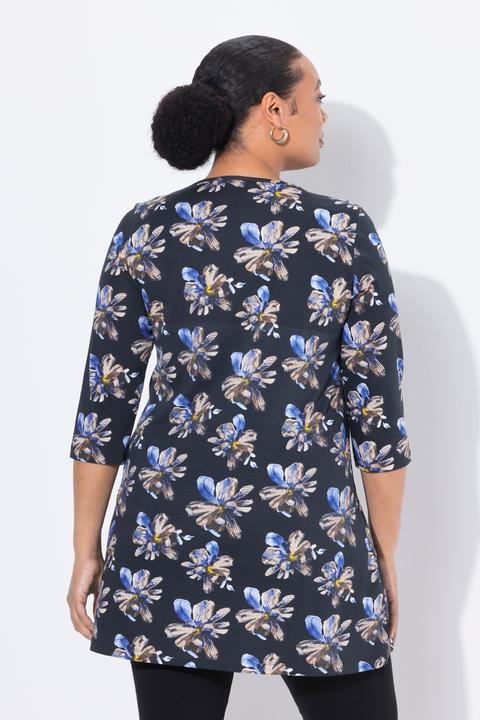 Immagine prodotto Ulla Popken Longshirt, A-Linie, Carré-Ausschnitt, 3/4-Arm (56)