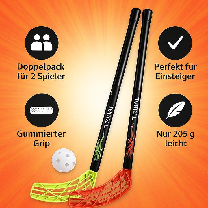 Produktbild Eurostick Tribal junior set 70/84cm - 2 Stöcke + 1 Ball (70 cm, Rechts, Links)