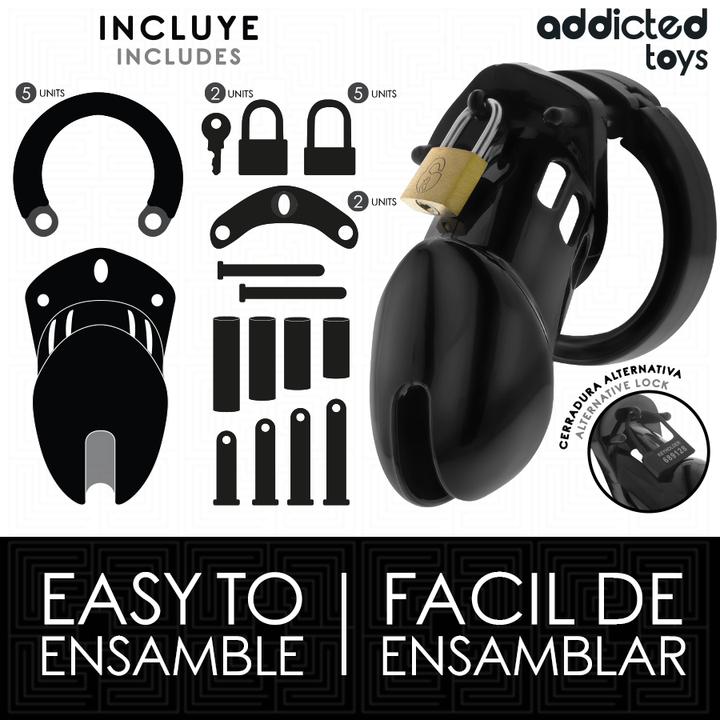 Productafbeelding Addicted toys Locked - Obsidian Hold Peniskã„Fig Grã–Sse M