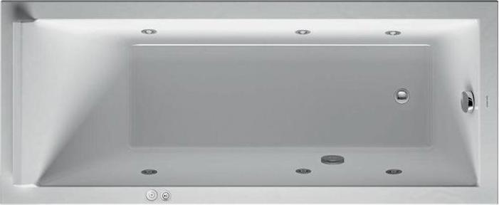 Produktbild Duravit Rechteck-Whirlwanne STARCK 155 l 1700x700 we 1 RS Jet-System (155 l, 170 cm, 70 cm)