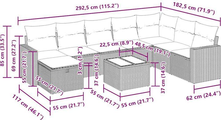Produktbild vidaXL Zoe