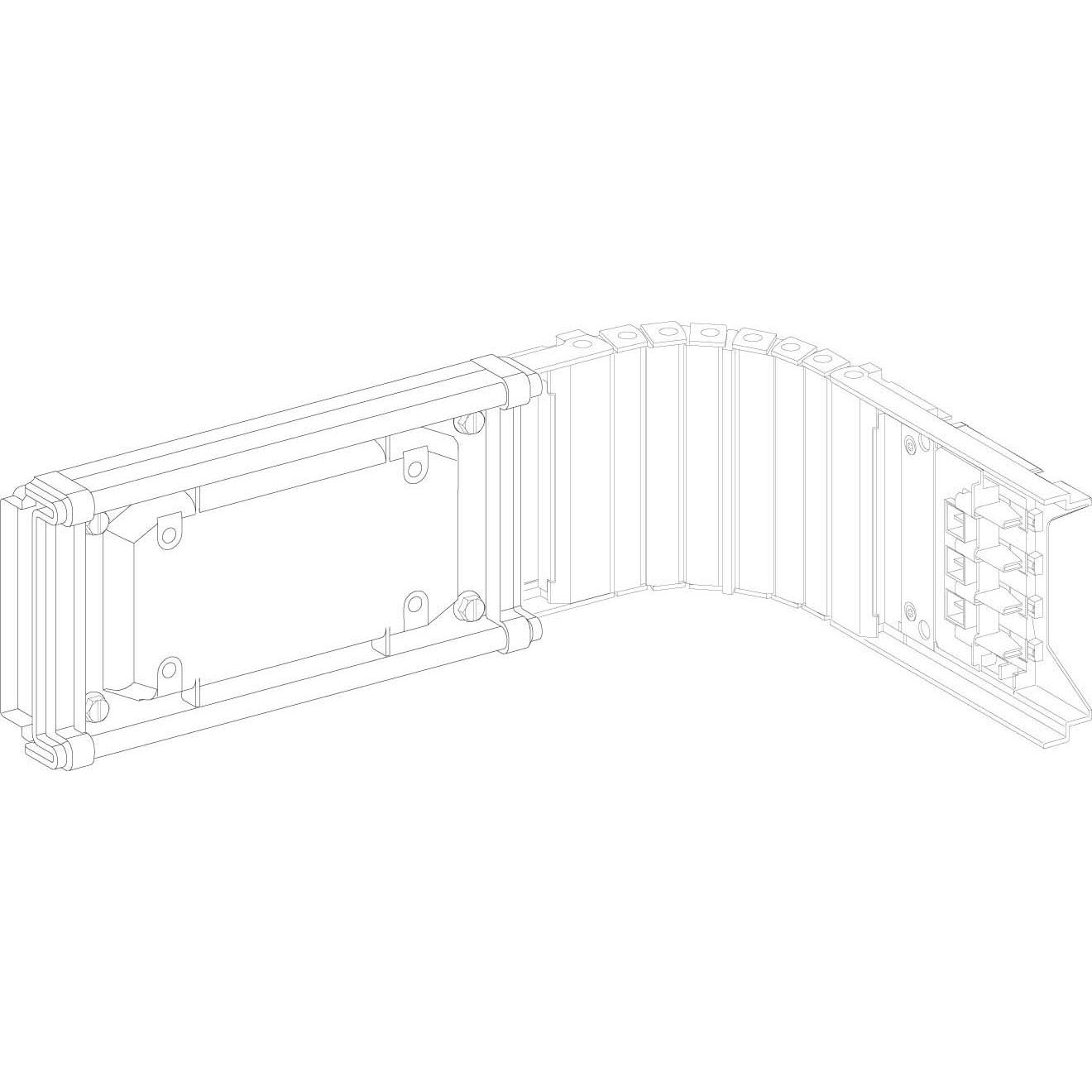 Schneider Electric, Verteilerschrank Zubehör, SE KNT63DL4 Biegs.L- Kasten 63A 40A + 63A 0