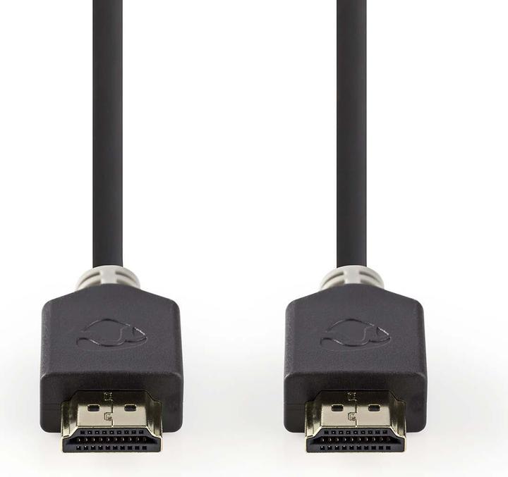 Actual product image Nedis Premium High Speed 2 m HDMI Cable with Ethernet, 4K, 3D supports: 1080p and higher, 3D, 4K (2 m, HDMI)