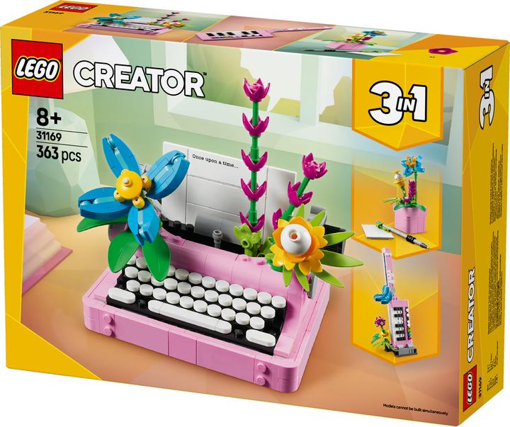 Produktbild LEGO Schreibmaschine mit Blumen (31169, LEGO Creator 3-in-1)