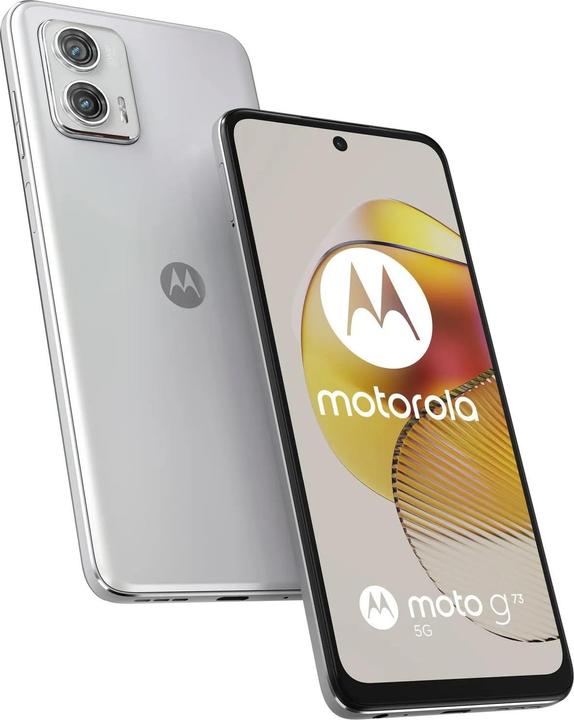 Immagine prodotto Motorola Moto G73 (256 GB, Bianco lucente, 6.50", Doppia SIM Ibrida, 5G)