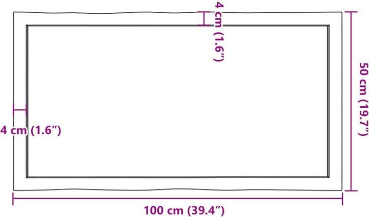 Produktbild vidaXL Nili (100 x 50 x 6 cm)