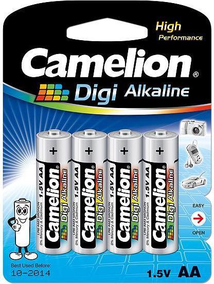 Image du produit Camelion 11210406 - Piles alcalines Digi AA / LR6 de 1,5 volts, 4 pièces, capacité 2700 mAh, idea (4 pcs, AA, 2700 mAh)