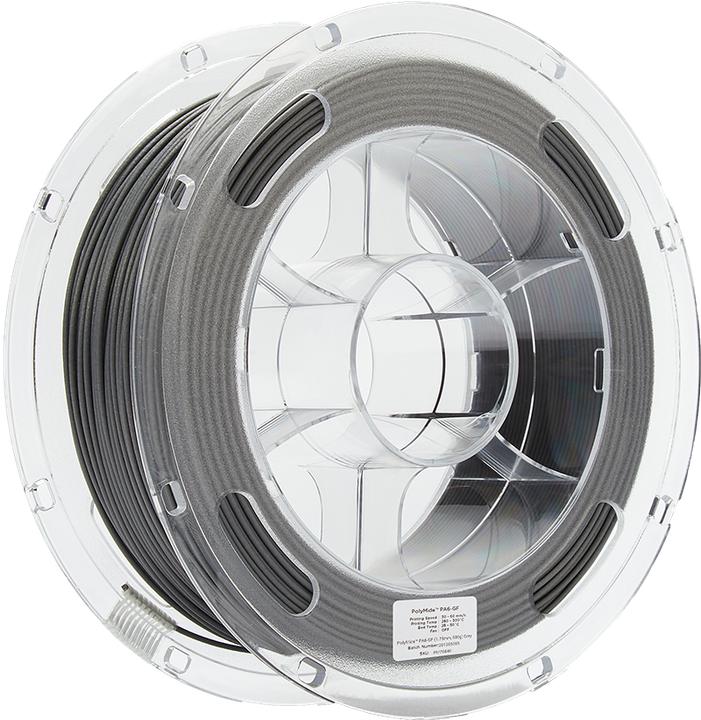 Actual product image Polymaker PolyMide PA6-GF Grey 1.75 mm 2,000 g (Carbon, Nylon, 1.75 mm, 2000 g)