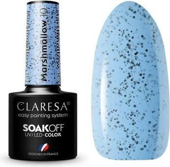 Actual product image Claresa Marshmallow UV Nail Polish 5ml - Pack of 10 (Blue, Colour paint)
