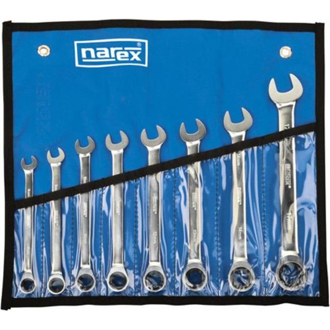 Thumbnail - Narex, Schraubenschlüssel, Ratschensatz 8-teilig, Vinyl DIN3113, 443000594