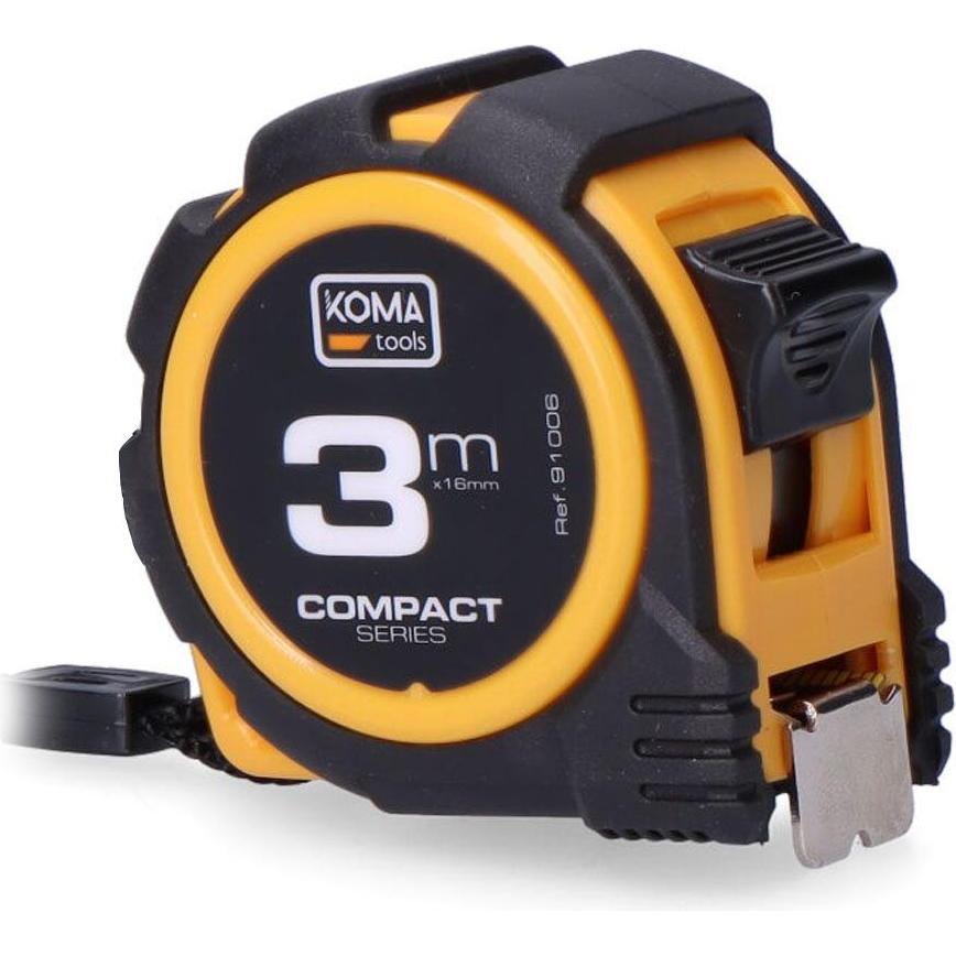 Koma Tools, Strumento di misurazione della lunghezza, Tape measure abs compact 3 m x 16 mm (3 m)