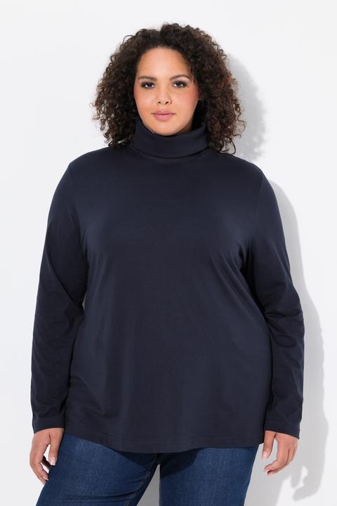 Actual product image Ulla Popken Basic Long Sleeve Slim Fit Turtleneck (50, 52)