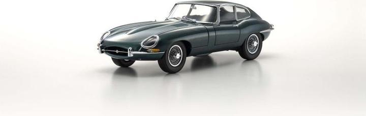Actual product image Kyosho Jaguar Type-E 3.8L Coupe MK1 1961 Dunkelgrün, 1:18