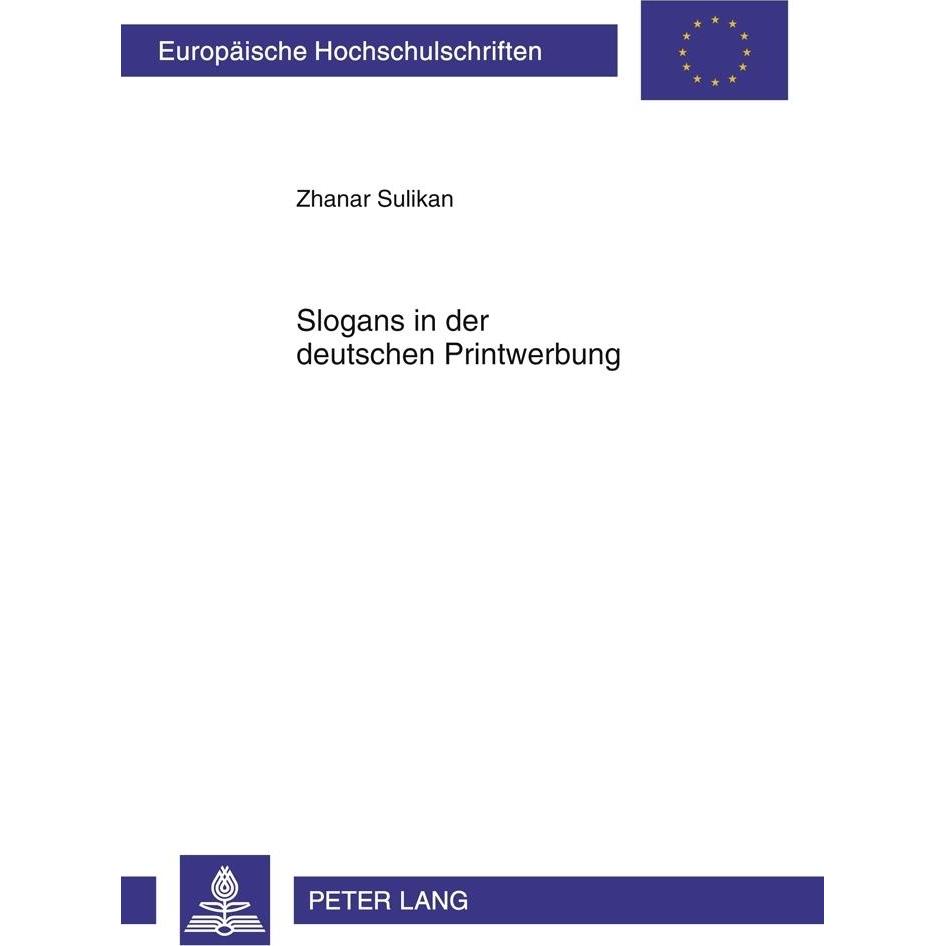 Slogans in der deutschen Printwerbung, Fachbücher von Zhanar Sulikan