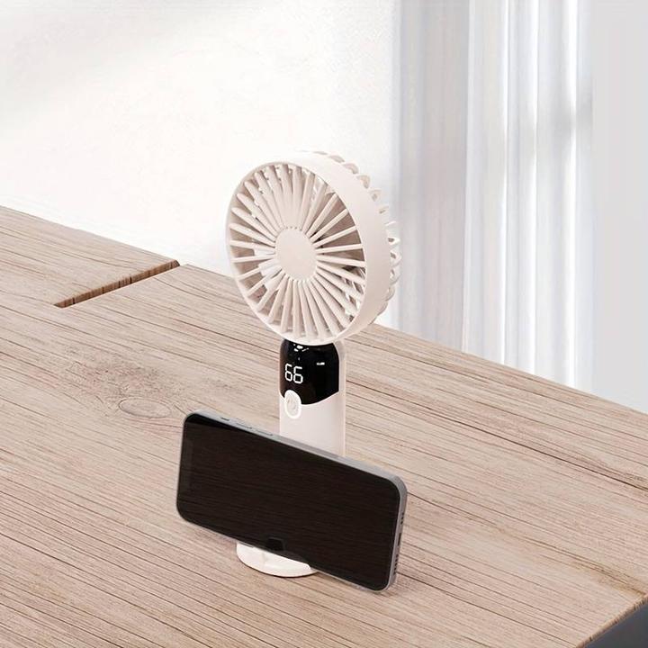 Immagine prodotto PhoneLook Mini ventilatore USB compatto e portatile con immagine a LED e pedana mobile