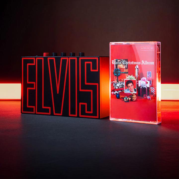Actual product image we are rewind Elvis: Portable Bluetooth cassette player