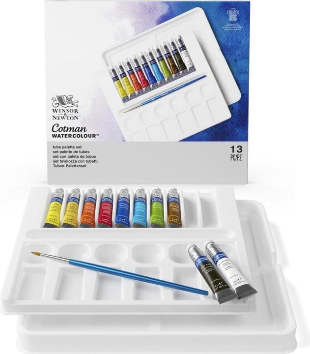 Immagine prodotto Winsor & Newton Cotman watercolour set 10 tubes + brush (8 ml)