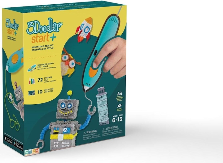 Immagine prodotto 3Doodler Start PLUS 3D PRINTING PEN SPLUS penna 3D 0,77 mm Turchese, Giallo