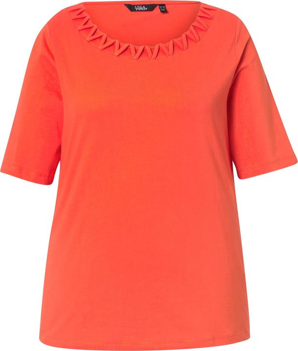 Produktbild Ulla Popken T-Shirt, Flecht-Zierkante, Rundhals, Halbarm (50, 52)