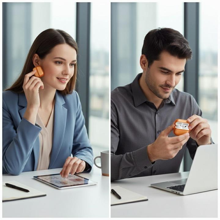 Produktbild Etuui Case UNIQ Veren for AirPods Pro 3 orange (Kopfhörer Hülle)