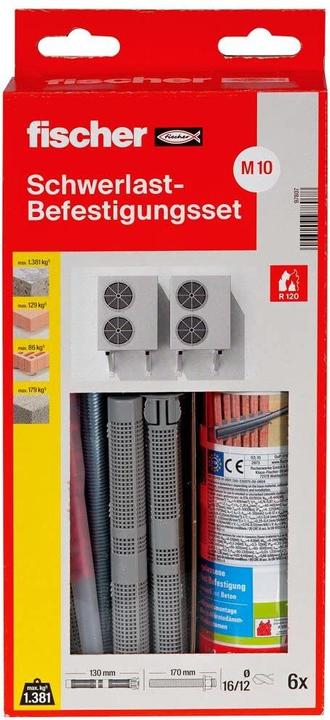 Immagine prodotto Fischer Set di fissaggio per impieghi gravosi 300 T SBS set M10 (6 pz.)